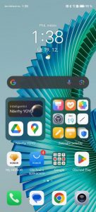 Screenshot ze systému telefonu Honor Magic 6 Lite