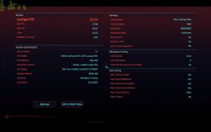 Benchmark Cyberpunk 2077