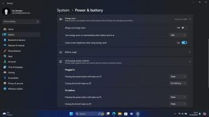Windows 24H2: správa baterie