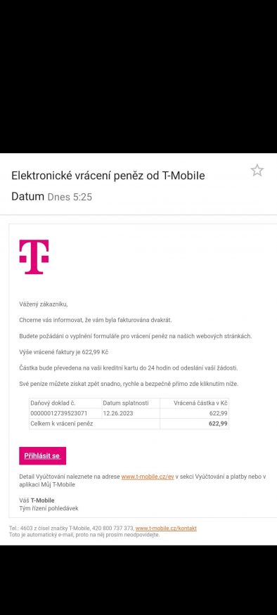 Ukázka podvodných e-mailů