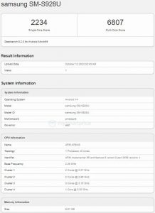Výkon čipsetu Qualcomm Snapdragon 8 Gen 3 v benchmarku GeekBench