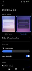 Xiaomi umí střídat tmavý a světlý režim