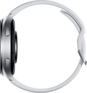 Xiaomi Watch 2 v bílé barvě na tiskovém snímku