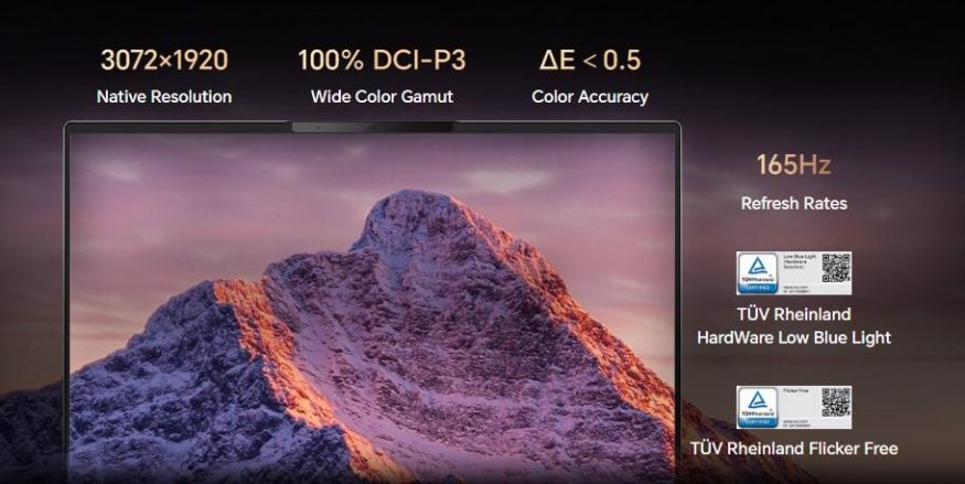 Počítač Honor MagicBook Pro 16: informace o displeji