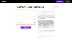 Návod, jak založit Voyo zdarma