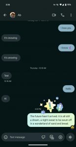 Efekty emoji v aplikaci Zprávy od Google