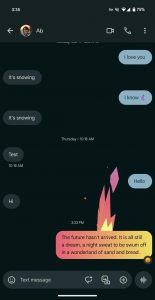 Efekty emoji v aplikaci Zprávy od Google
