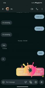 Efekty emoji v aplikaci Zprávy od Google