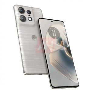 Motorola Edge 50 Pro v bílé barvě