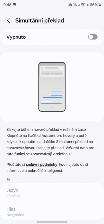 Překladač v prostředí One UI