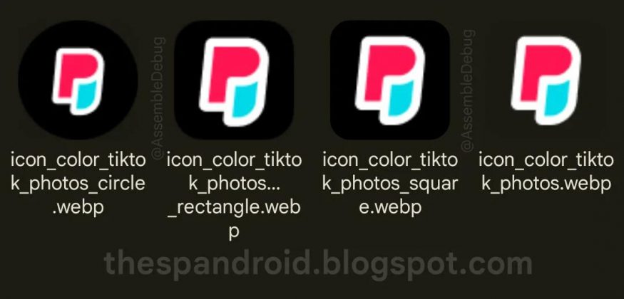 Údajné logo chystané aplikace TikTok Photos