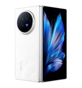 Ohebný smartphone Vivo X Fold 3 v bílé barvě