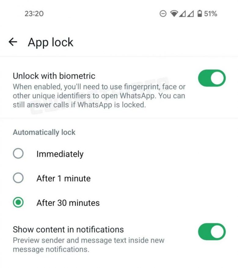 Nové možnosti zamknutí konverzací ve WhatsAppu