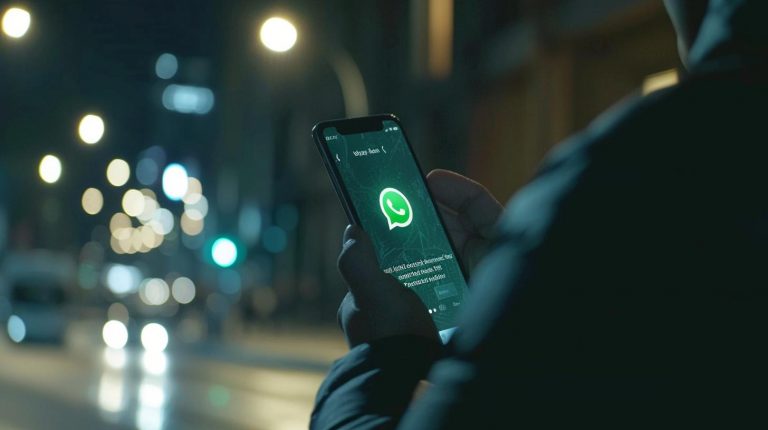 Aplikace WhatsApp na chytrém telefonu (ilustrační obrázek)