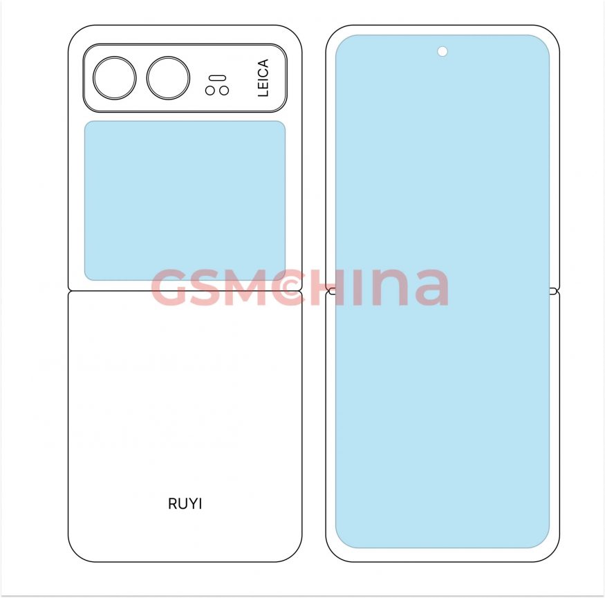Přibližně takto má vypadat véčkový Xiaomi Mix Flip