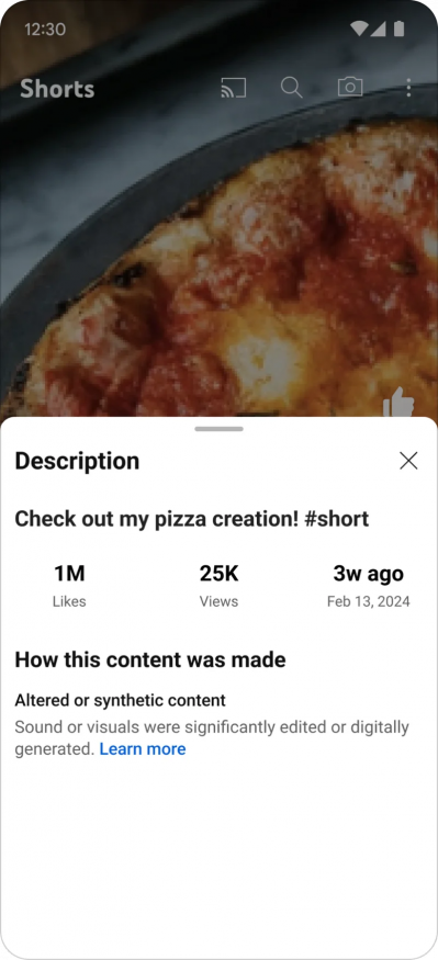 Označení AI generovaného obsahu na YouTube Označení AI generovaného obsahu na YouTube