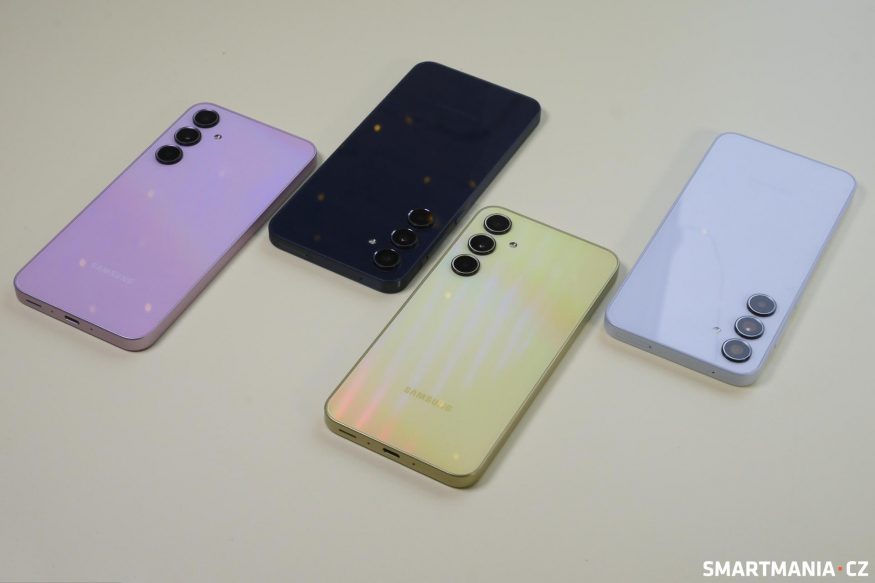 Všechny barevné varianty Galaxy A55 a A35