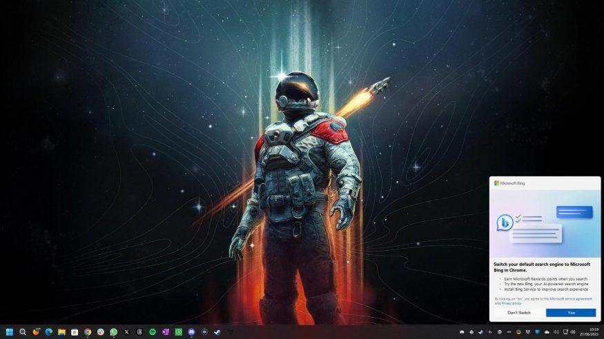 Příklad nevyžádaného vyskakujícího okna v operačním systému Windows Příklad nevyžádaného vyskakujícího okna v operačním systému Windows