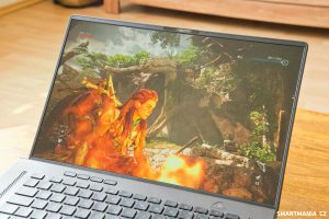 Hra Horizon Forbidden West na notebooku Asus ROG Zephyrus G16