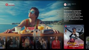 Ukázka instagramového příspěvku vloženého do vysílání Óčka