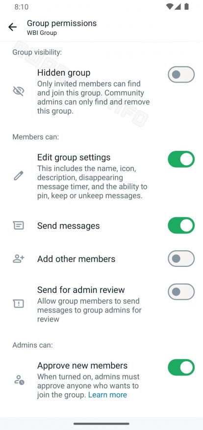 Nové nastavení pro skupiny ve WhatsAppu Nové nastavení pro skupiny ve WhatsAppu