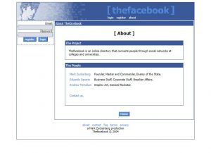 Facebook v roce 2004