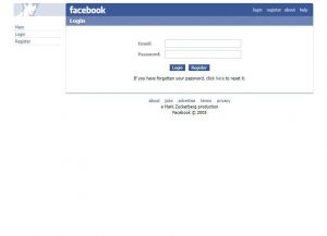 Facebook v roce 2005