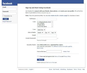 Facebook v roce 2008
