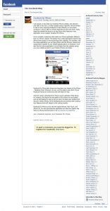 Facebook v roce 2008