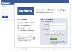 Facebook v roce 2008