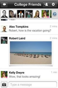 Google Plus v roce 2011 na iOS