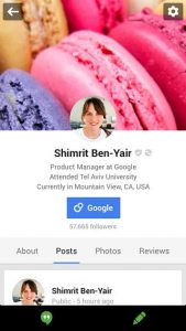 Google Plus v roce 2013 na iOS