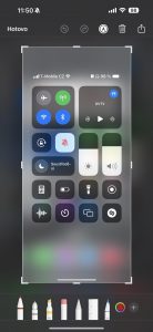 Rozhraní pro práci se screenshoty