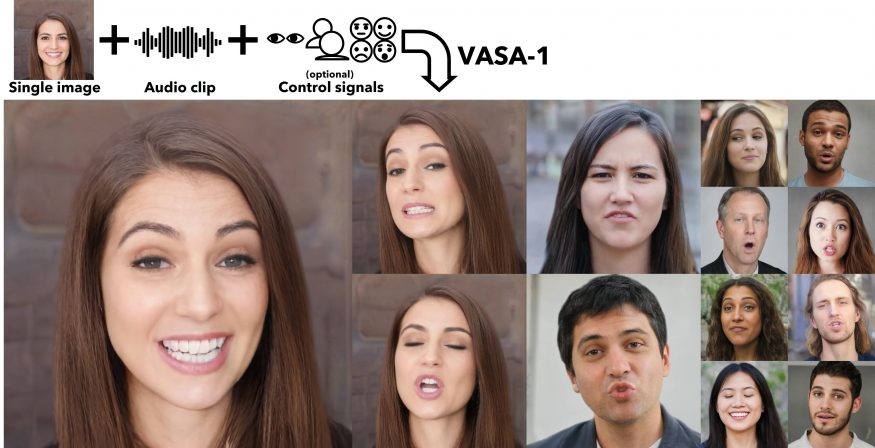 Microsoft Vasa je neskutečná umělá inteligence, fotku promění v realistické video