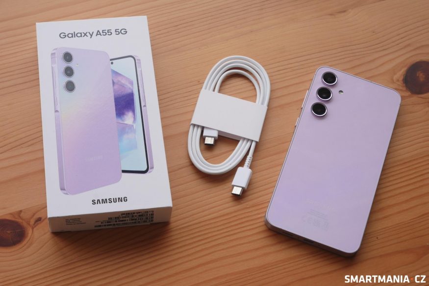 Obsah balení Samsung Galaxy A55