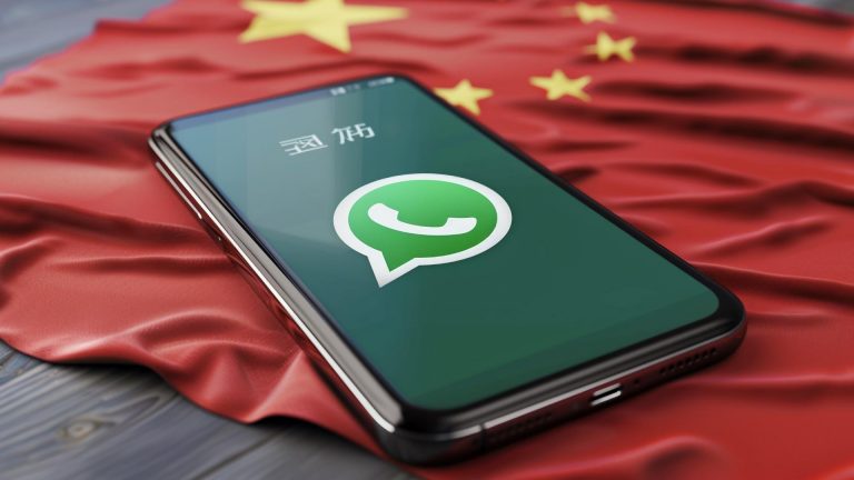 WhatsApp na vlajce Číny