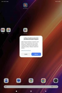 Padající launcher je schopný zablokovat jakýkoli multitasking