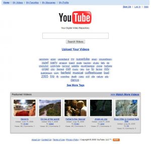 YouTube v roce 2005