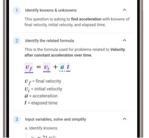 Řešení matematické úlohy skrze Circle To Search
