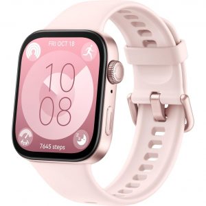 Huawei Watch Fit 3 v růžové barvě