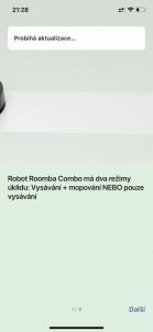 Aplikace iRobot pro ovládání robotických vysavačů Roomba
