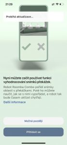 Aplikace iRobot pro ovládání robotických vysavačů Roomba