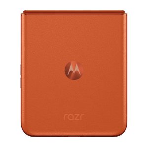 Motorola Razr 50 v oranžové barvě