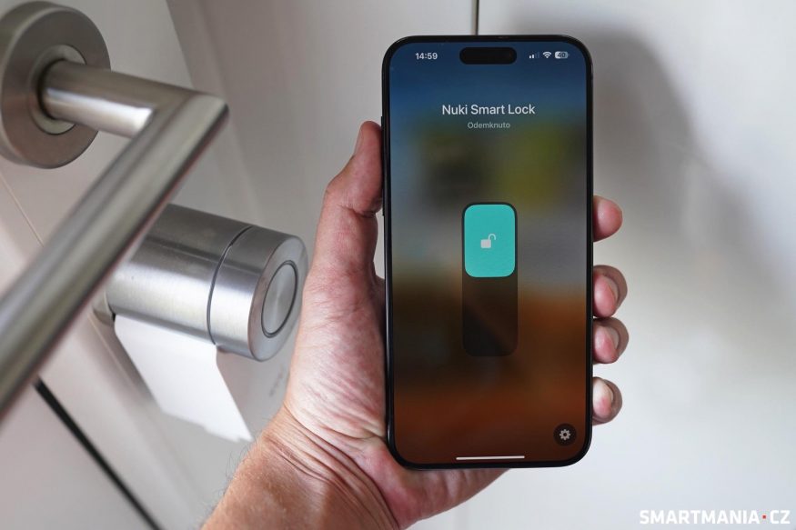Nuki zámek v aplikaci Domácnost na iPhone