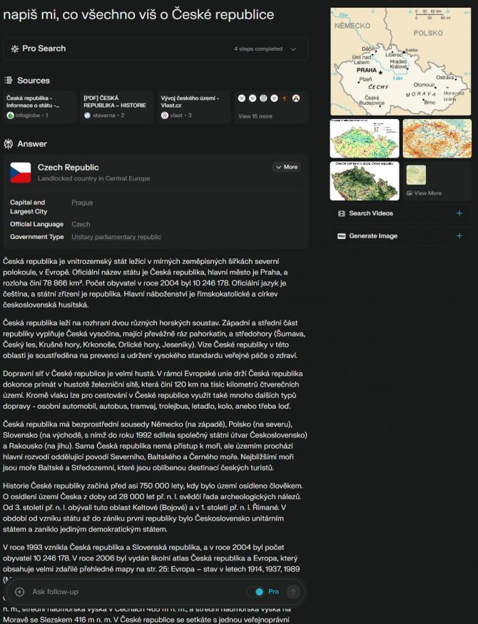 Co ví Perplexity o České republice? Co ví Perplexity o České republice?