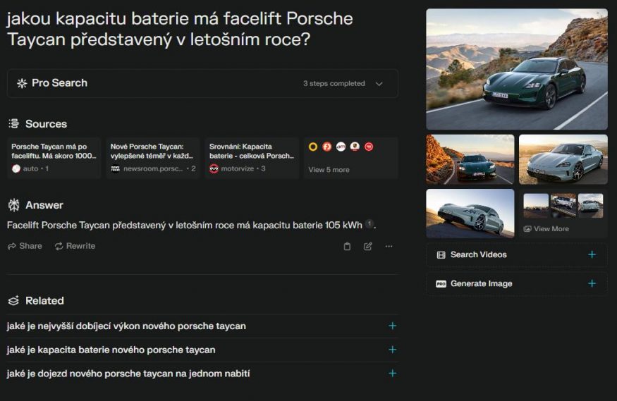 Ani tady se Perplexity nechytlo. Kapacitu 105 kWh totiž nemá základní model, na který jsme se ptali, ale až varianta s příplatkovou Performance Battery. Ani tady se Perplexity nechytlo. Kapacitu 105 kWh totiž nemá základní model, na který jsme se ptali, ale až varianta s příplatkovou Performance Battery.