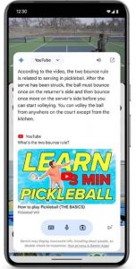 Vyhledávání informací o hře Pickleball