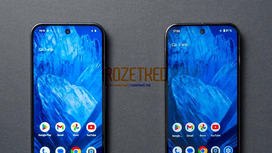 Pixel 9 a 9 Pro mají mít téměř totožné displeje