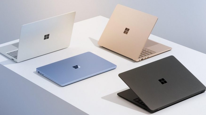 Počítač Microsoft Surface Laptop ve čtyřech barvách