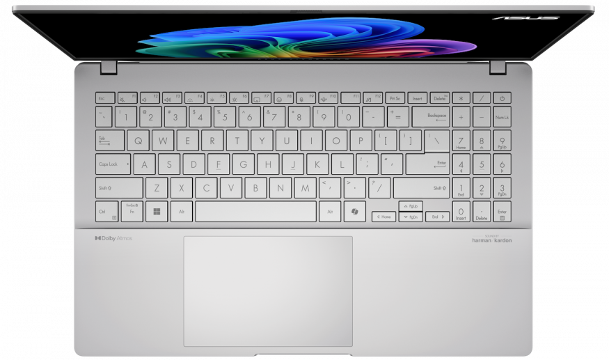 Asus Vivobook S 15 OLED a detail klávesnice